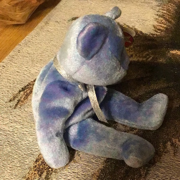TY beanie baby Clubby II Iridescent blue 3/9/99 great shape - Picture 5 of 8